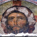 Fresco of Jesus in the Church of the Dormition, Vardzia.