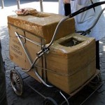 Ice cream seller in Tbilisi.