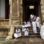 By the temple of the sacred tooth relic. 